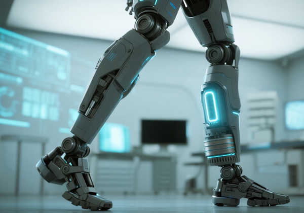 walking robot with dc motor