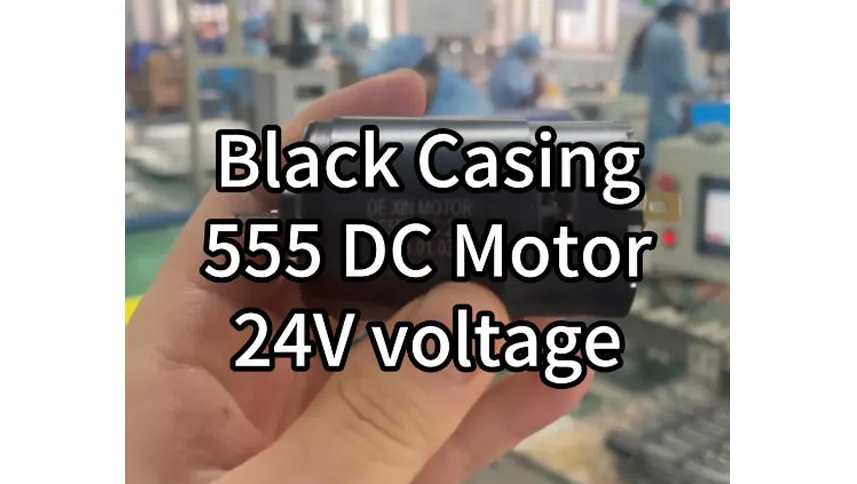 Black Casing 555 DC Motor 24V voltage