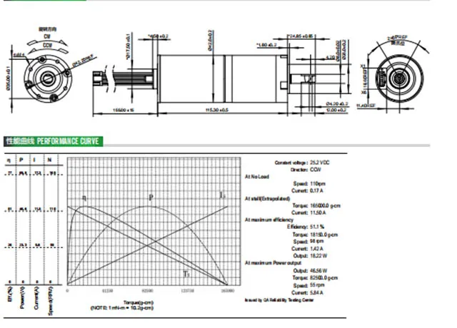 BLDC-4260 Brushless DC Motor | High Speed High Efficiency Long Lifespan Motor